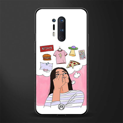 netflix and chill glass case for oneplus 8 pro image