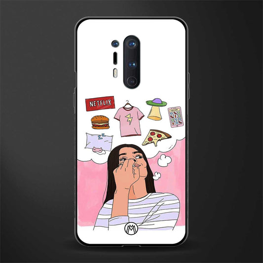 netflix and chill glass case for oneplus 8 pro image