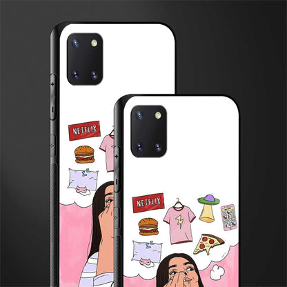 netflix and chill glass case for samsung galaxy note 10 lite image-2