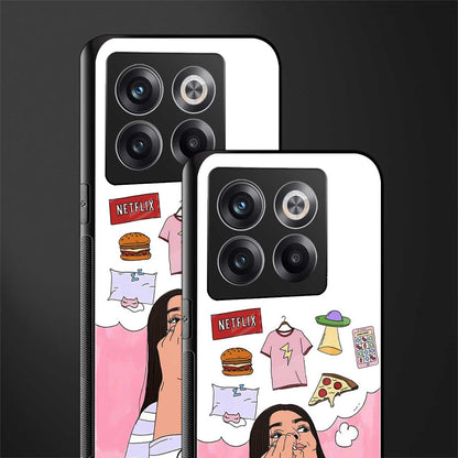 netflix and chill back phone cover | glass case for oneplus 10t