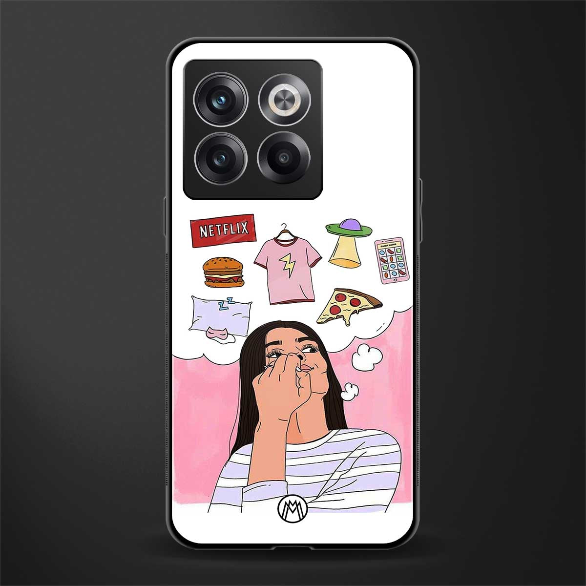 netflix and chill back phone cover | glass case for oneplus 10t