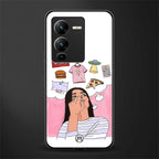 netflix and chill back phone cover | glass case for vivo v25 pro 5g