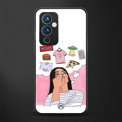 netflix and chill back phone cover | glass case for oneplus 9