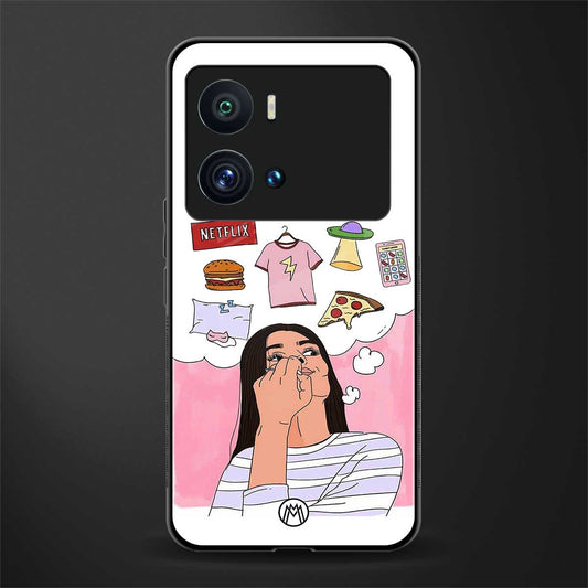 netflix and chill back phone cover | glass case for iQOO 9 Pro