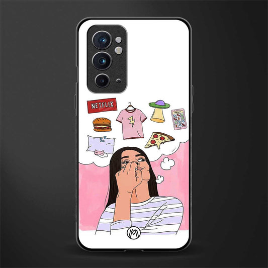 netflix and chill glass case for oneplus 9rt image