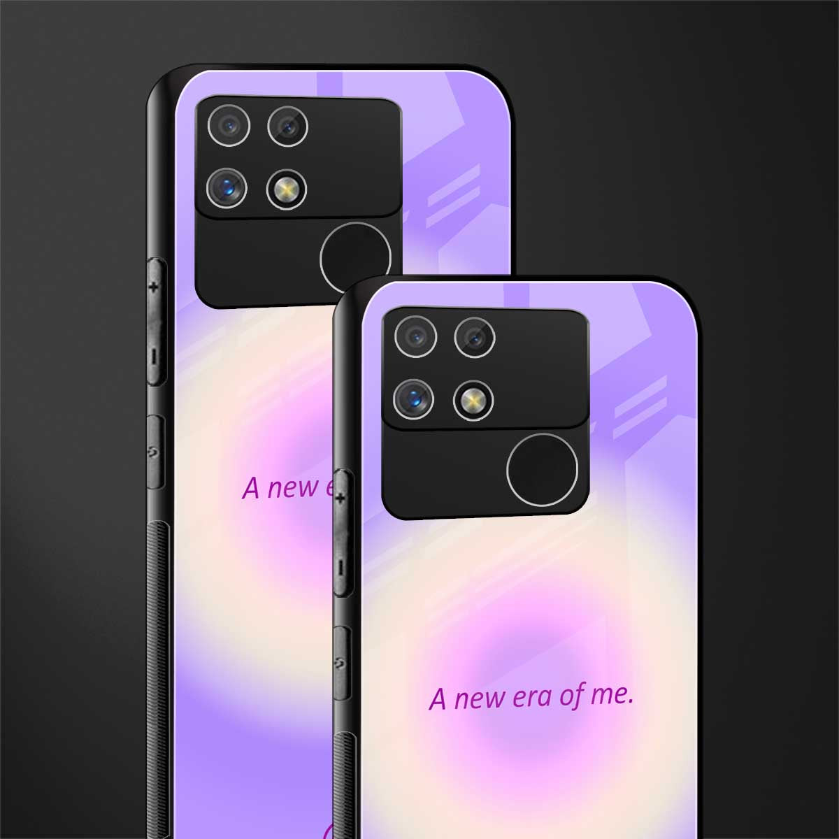 new era back phone cover | glass case for realme narzo 50a