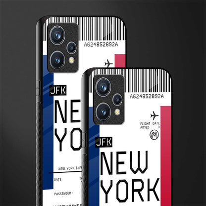 new york boarding pass glass case for realme 9 4g image-2