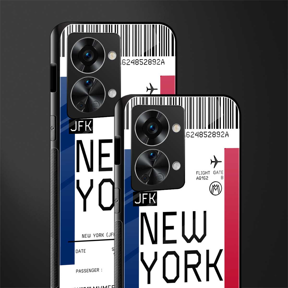 new york boarding pass glass case for phone case | glass case for oneplus nord 2t 5g