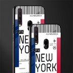 new york boarding pass glass case for vivo y17 image-2