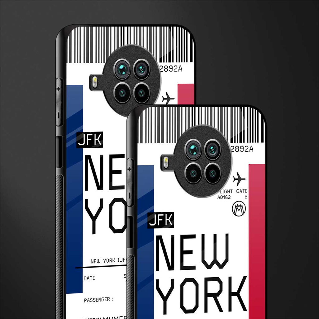 new york boarding pass glass case for mi 10i image-2