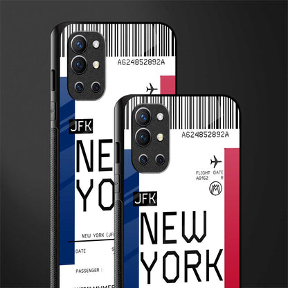 new york boarding pass glass case for oneplus 9r image-2