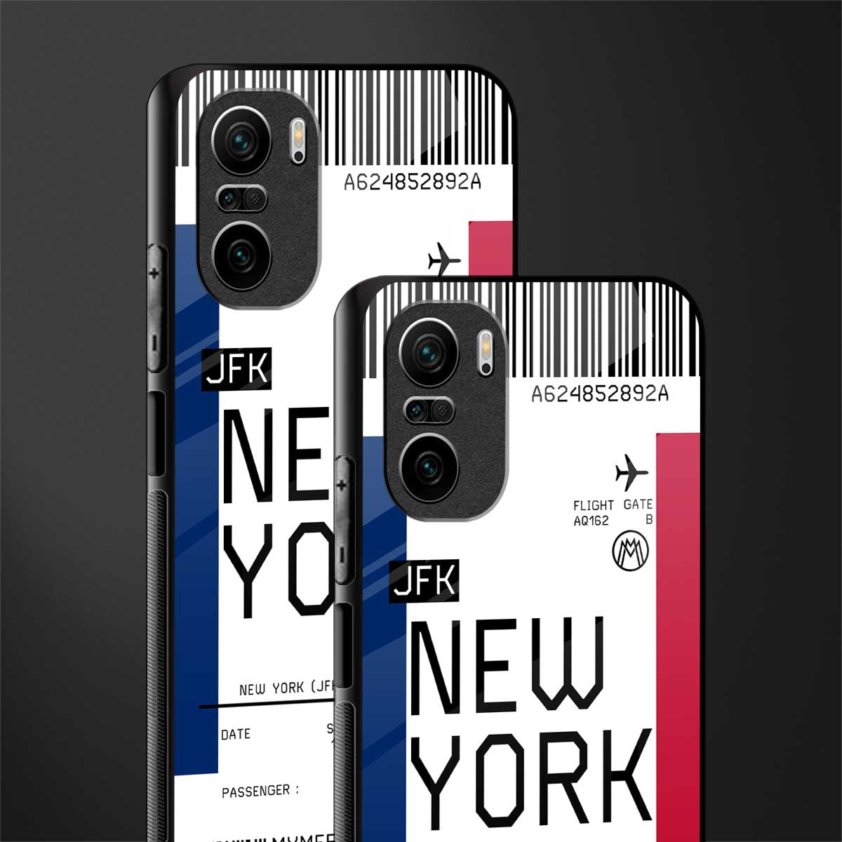 new york boarding pass glass case for mi 11x 5g image-2