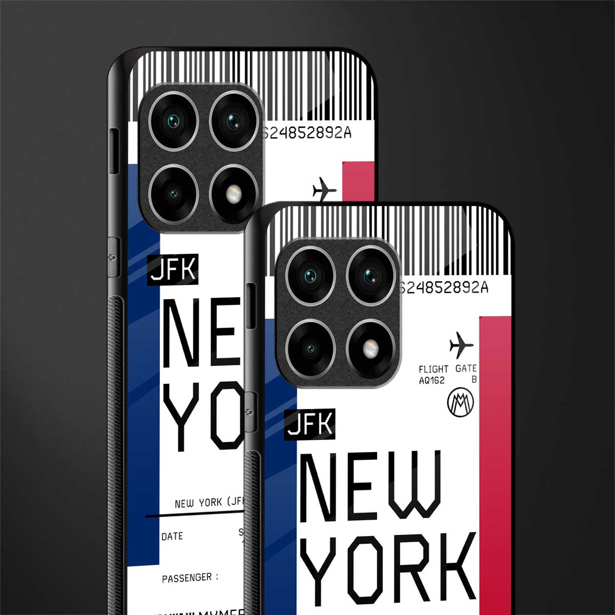 new york boarding pass glass case for oneplus 10 pro 5g image-2
