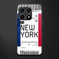 new york boarding pass glass case for oneplus 10 pro 5g image