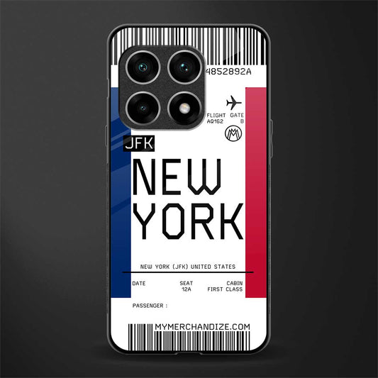 new york boarding pass glass case for oneplus 10 pro 5g image