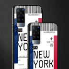 new york boarding pass glass case for vivo x60 image-2