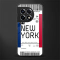 new york boarding pass back phone cover | glass case for oneplus 11r