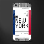 new york boarding pass glass case for iphone 6s plus