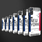 new york boarding pass glass case for samsung galaxy a51 image-3