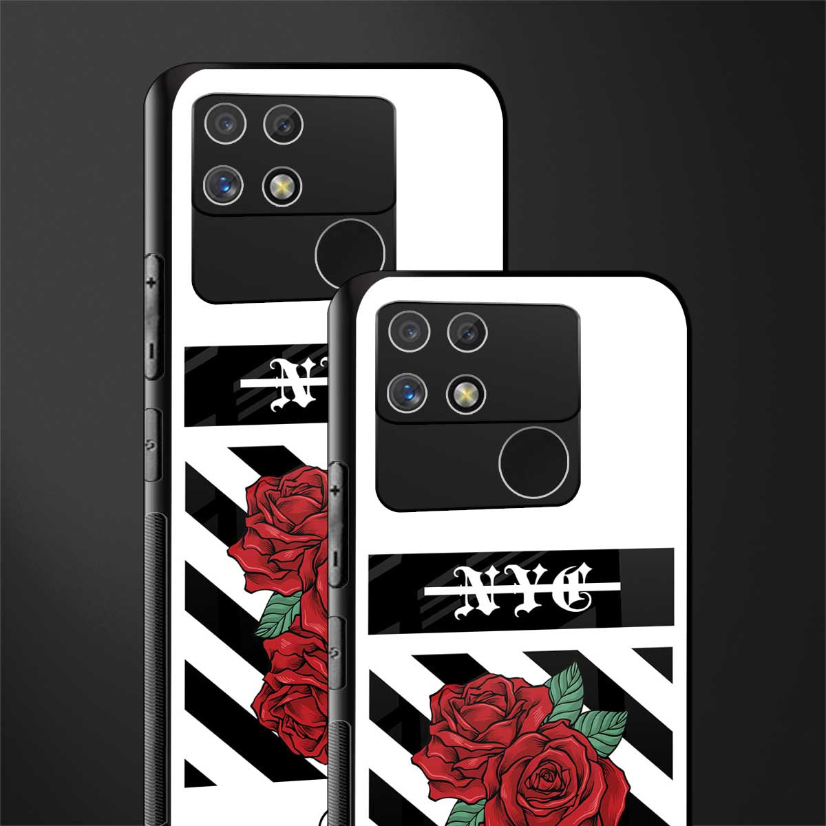 new york city back phone cover | glass case for realme narzo 50a