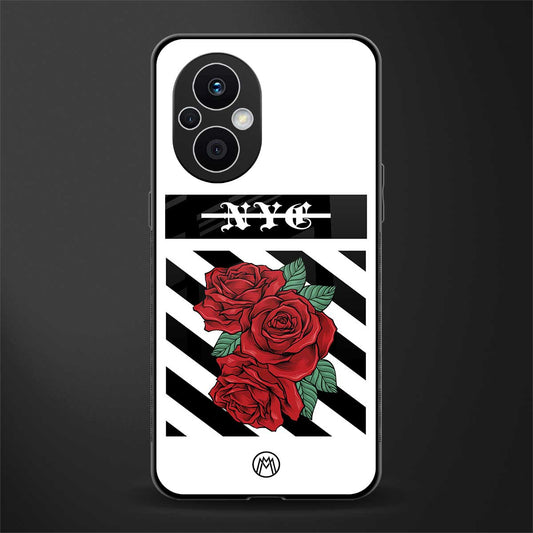 new york city back phone cover | glass case for oppo f21 pro 5g