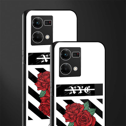 new york city back phone cover | glass case for oppo f21 pro 4g