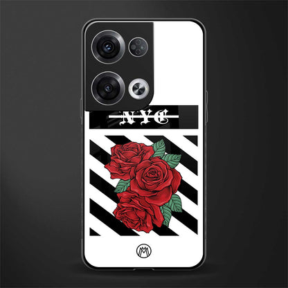 new york city back phone cover | glass case for oppo reno 8