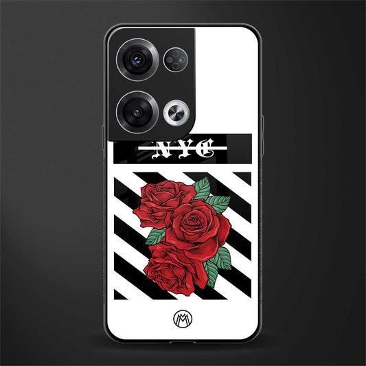new york city back phone cover | glass case for oppo reno 8