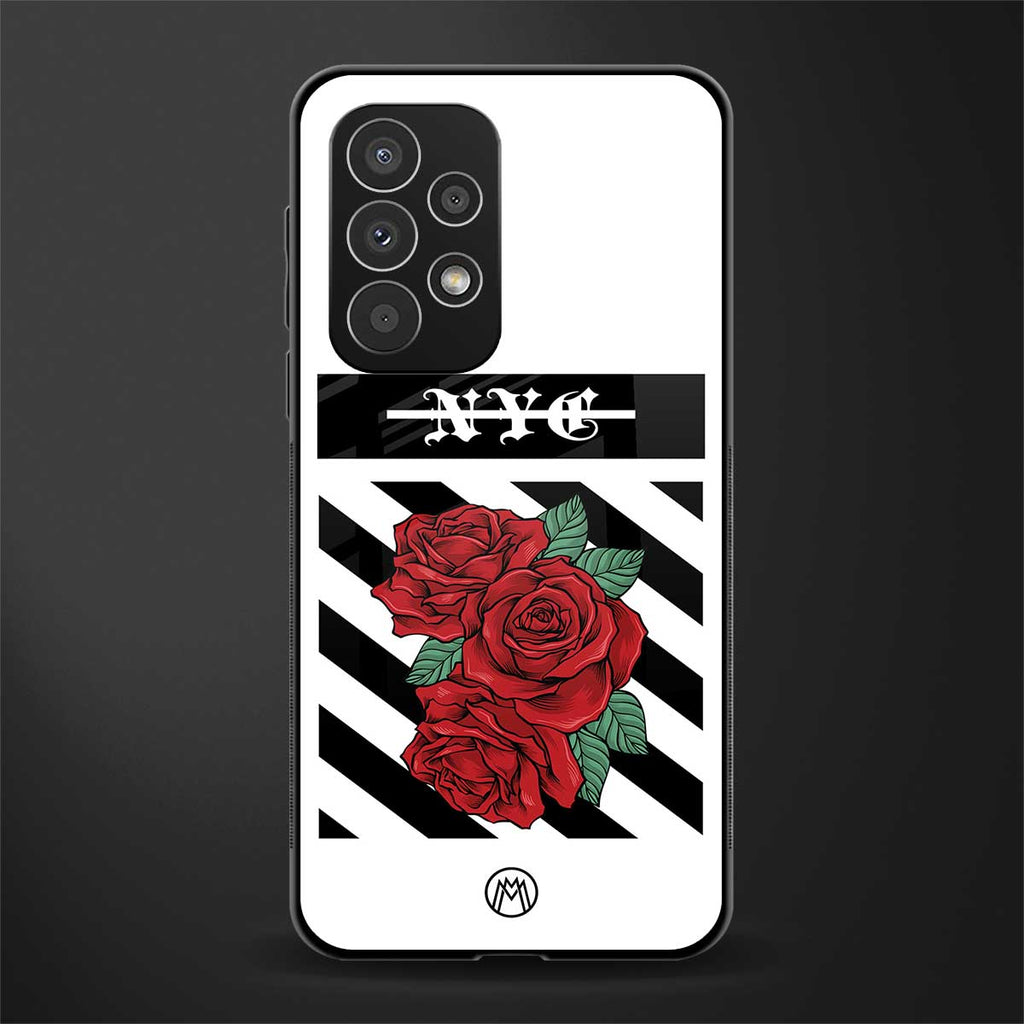 new york city back phone cover | glass case for samsung galaxy a33 5g