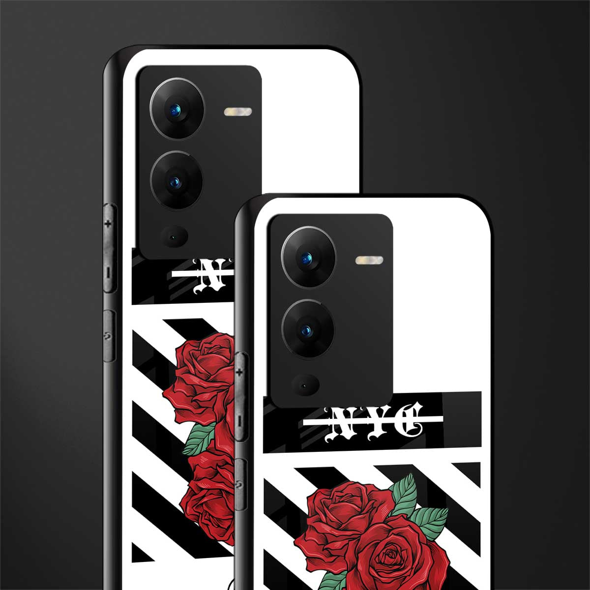 new york city back phone cover | glass case for vivo v25 pro 5g
