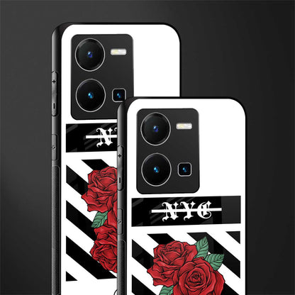 new york city back phone cover | glass case for vivo y35 4g