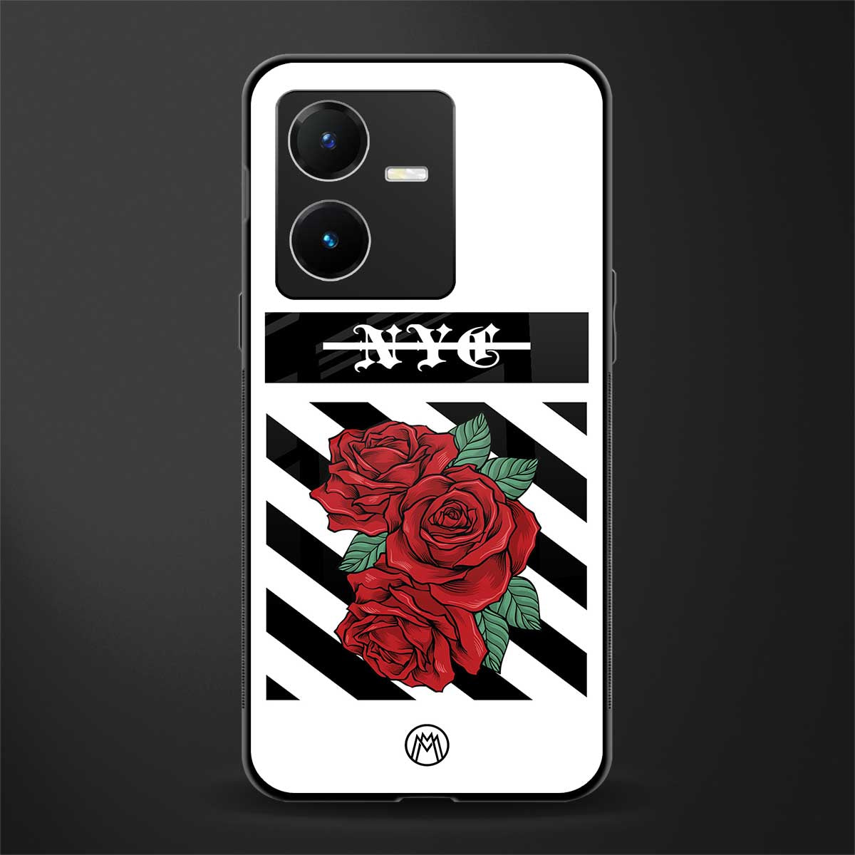 new york city back phone cover | glass case for vivo y22