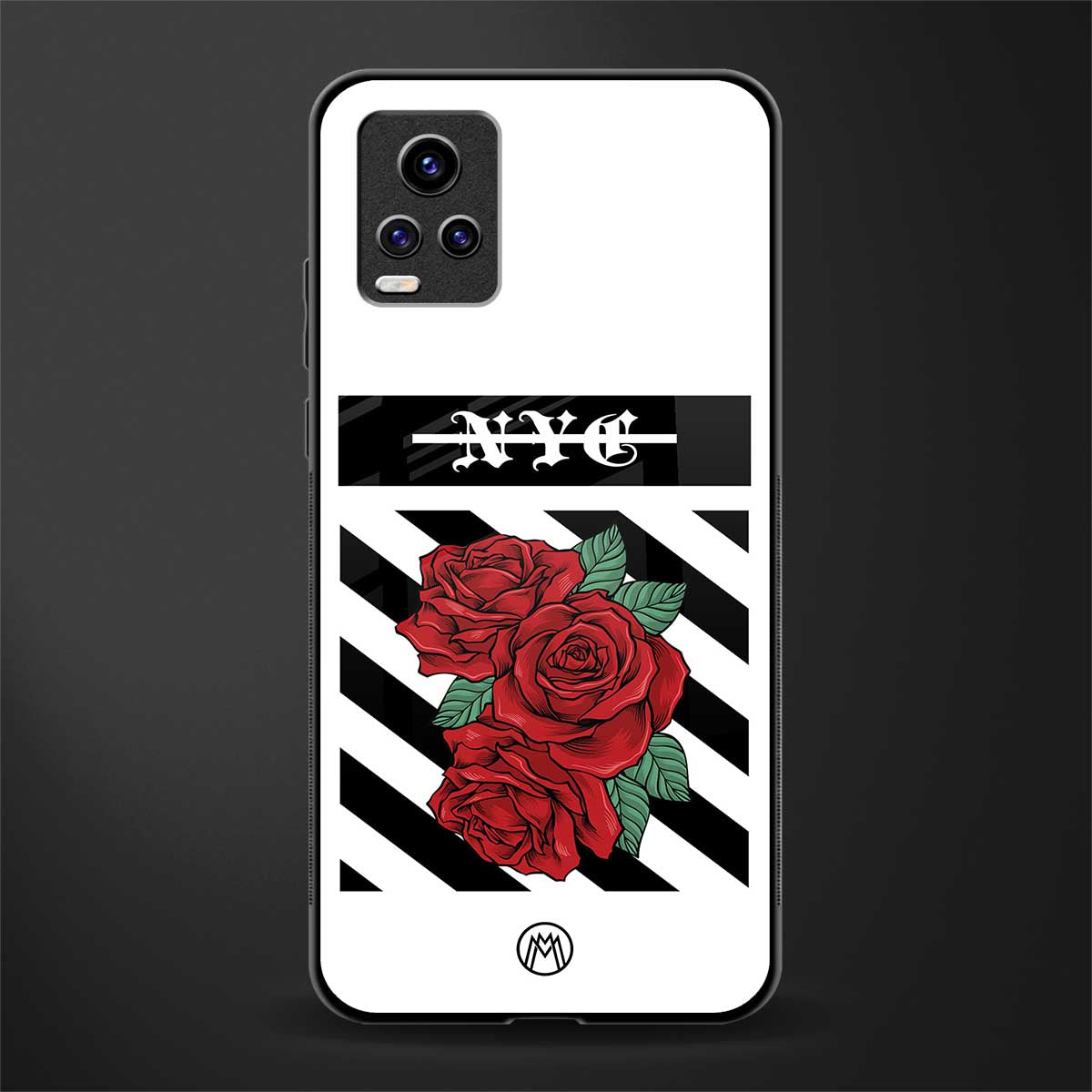 new york city back phone cover | glass case for vivo v21e 4g