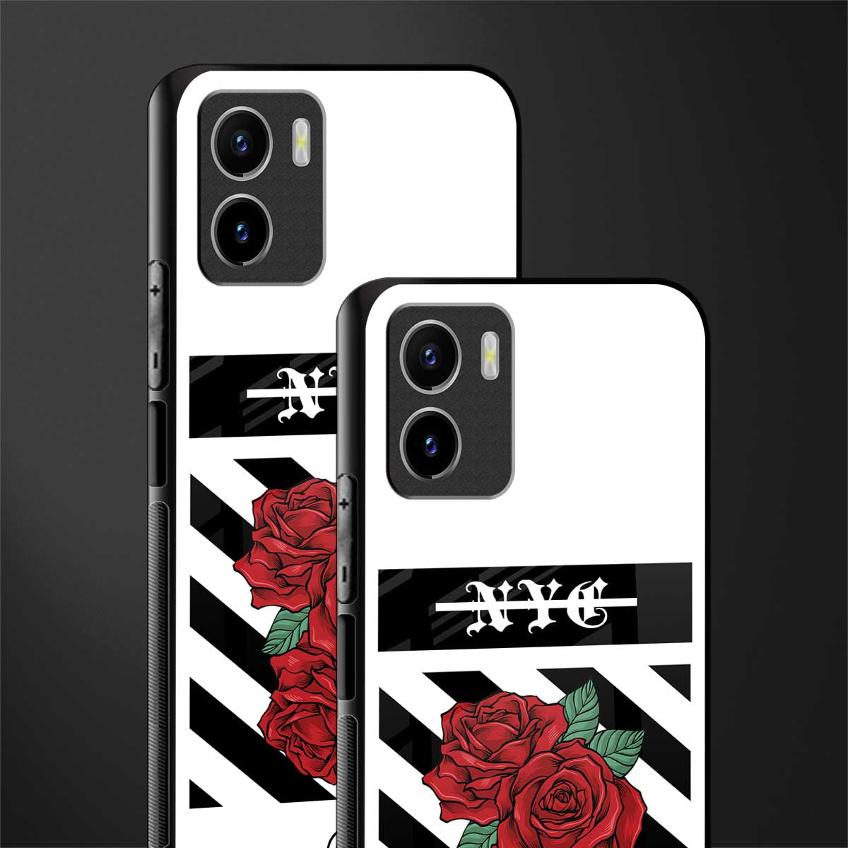 new york city back phone cover | glass case for vivo y72