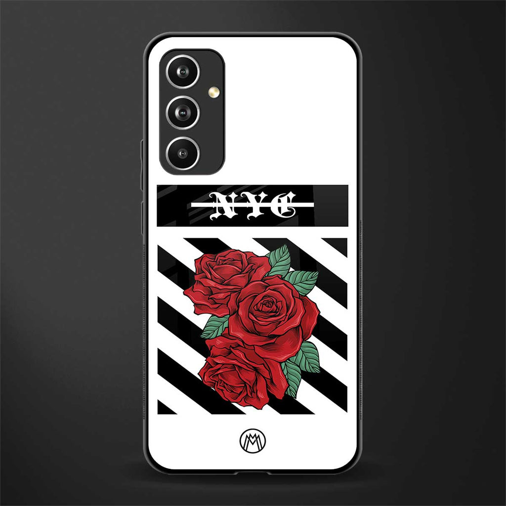 new york city back phone cover | glass case for samsung galaxy a54 5g