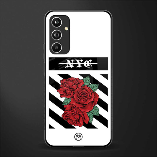 new york city back phone cover | glass case for samsung galaxy a54 5g