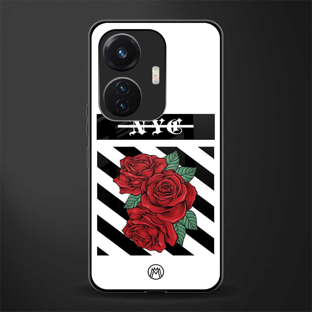 new york city back phone cover | glass case for vivo t1 44w 4g