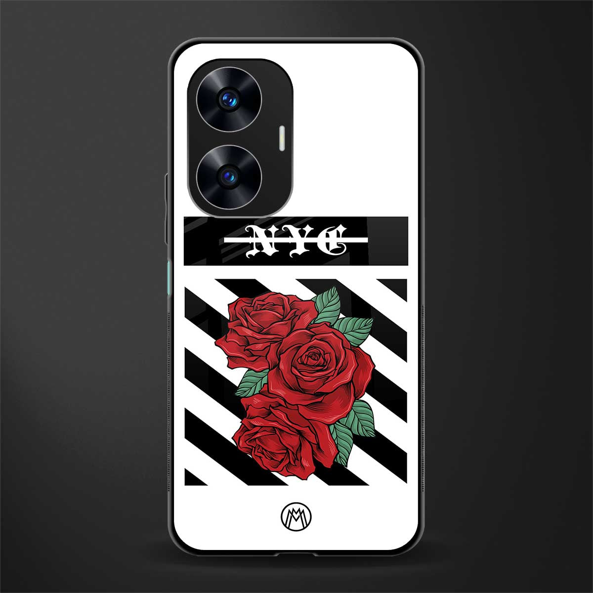 new york city back phone cover | glass case for realme c55