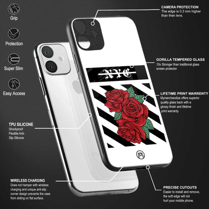 new york city back phone cover | glass case for oppo f21 pro 4g