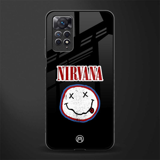 nirvana back phone cover | glass case for redmi note 11 pro plus 4g/5g