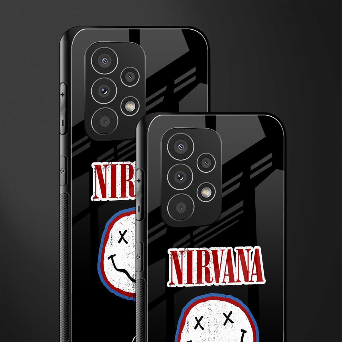 nirvana back phone cover | glass case for samsung galaxy a53 5g