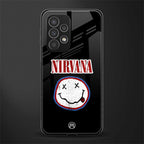nirvana back phone cover | glass case for samsung galaxy a73 5g