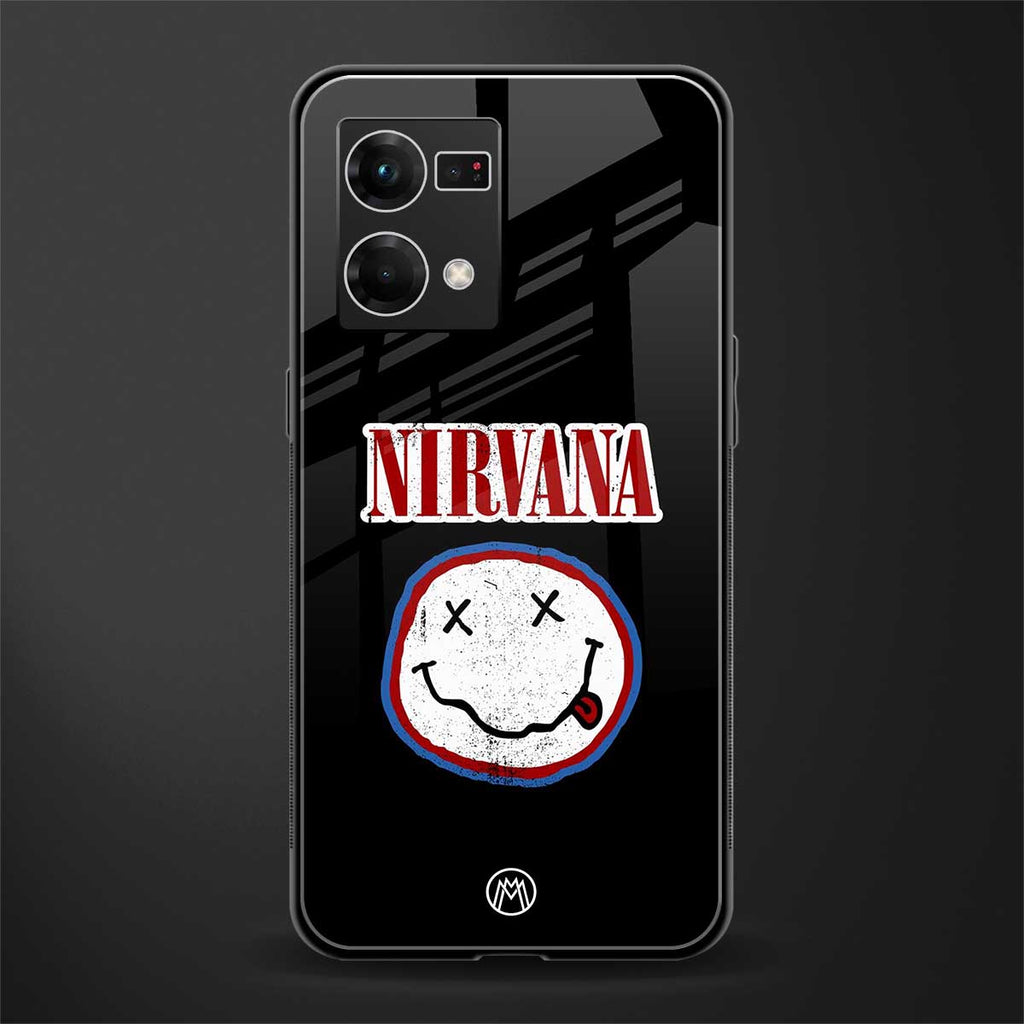 nirvana back phone cover | glass case for oppo f21 pro 4g