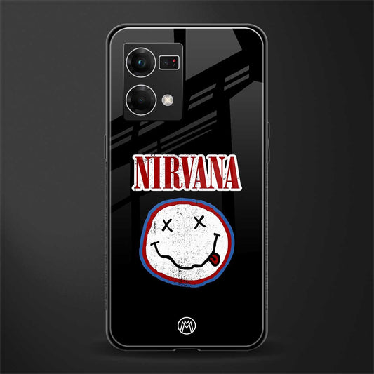 nirvana back phone cover | glass case for oppo f21 pro 4g