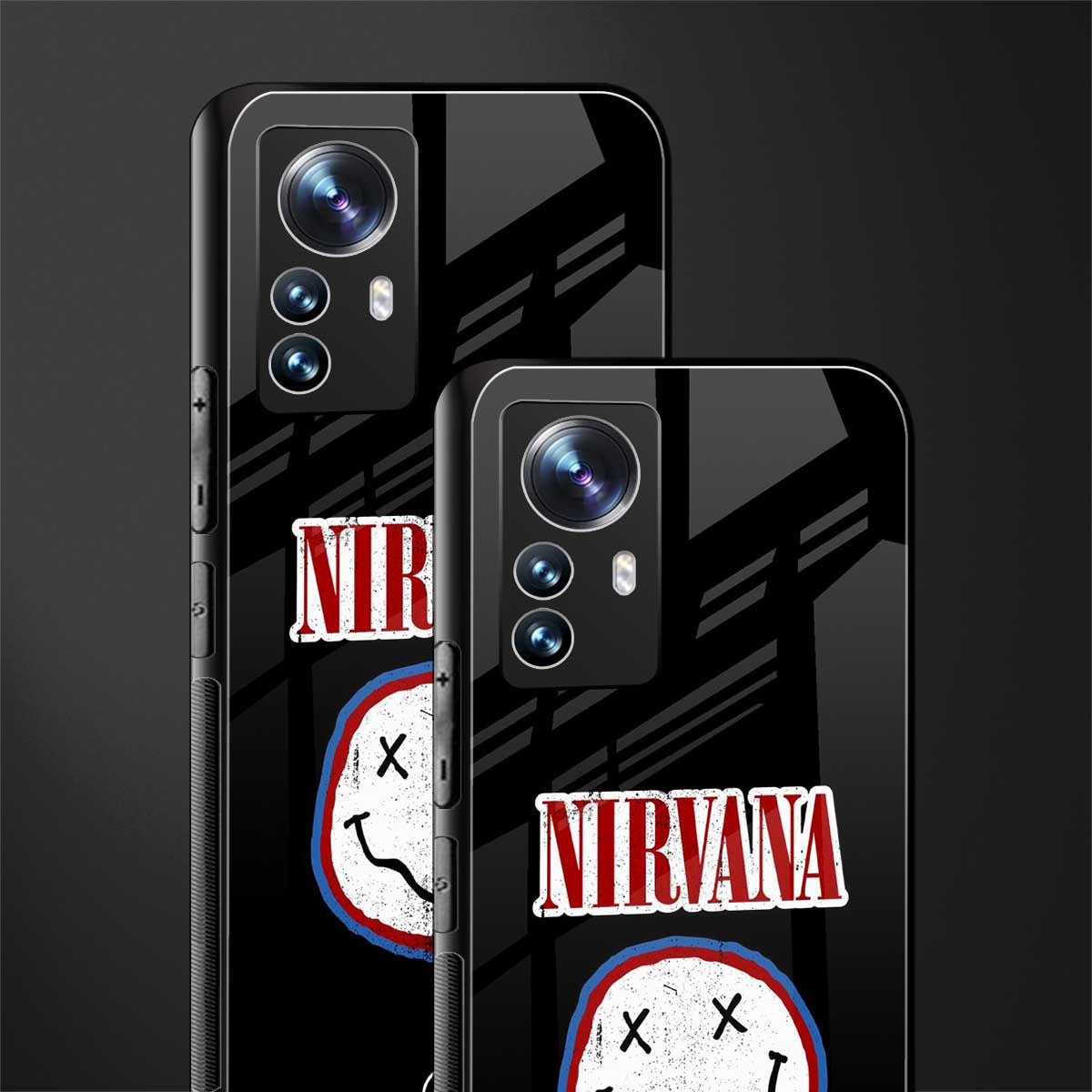 nirvana back phone cover | glass case for xiaomi 12 pro