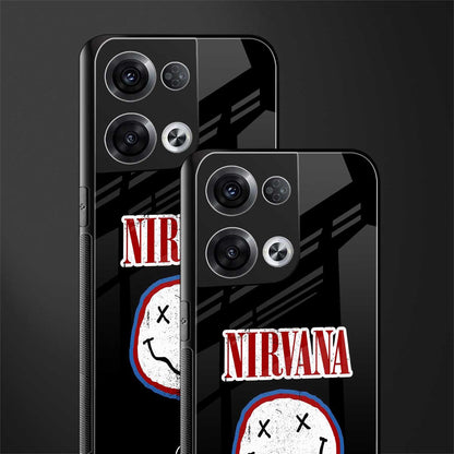 nirvana back phone cover | glass case for oppo reno 8