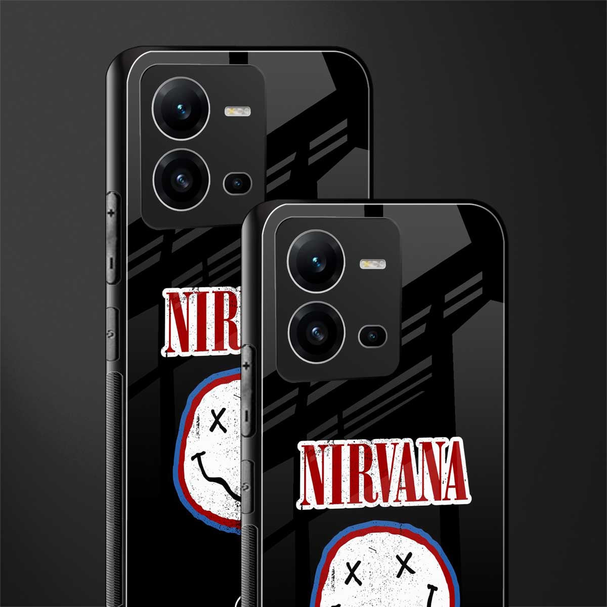 nirvana back phone cover | glass case for vivo v25-5g