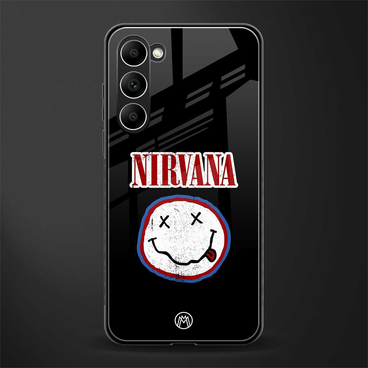 nirvana glass case for phone case | glass case for samsung galaxy s23 plus