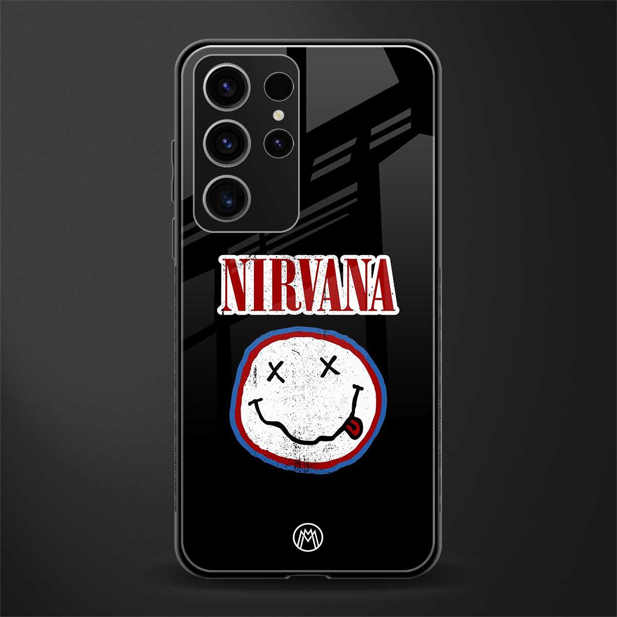 nirvana glass case for phone case | glass case for samsung galaxy s23 ultra