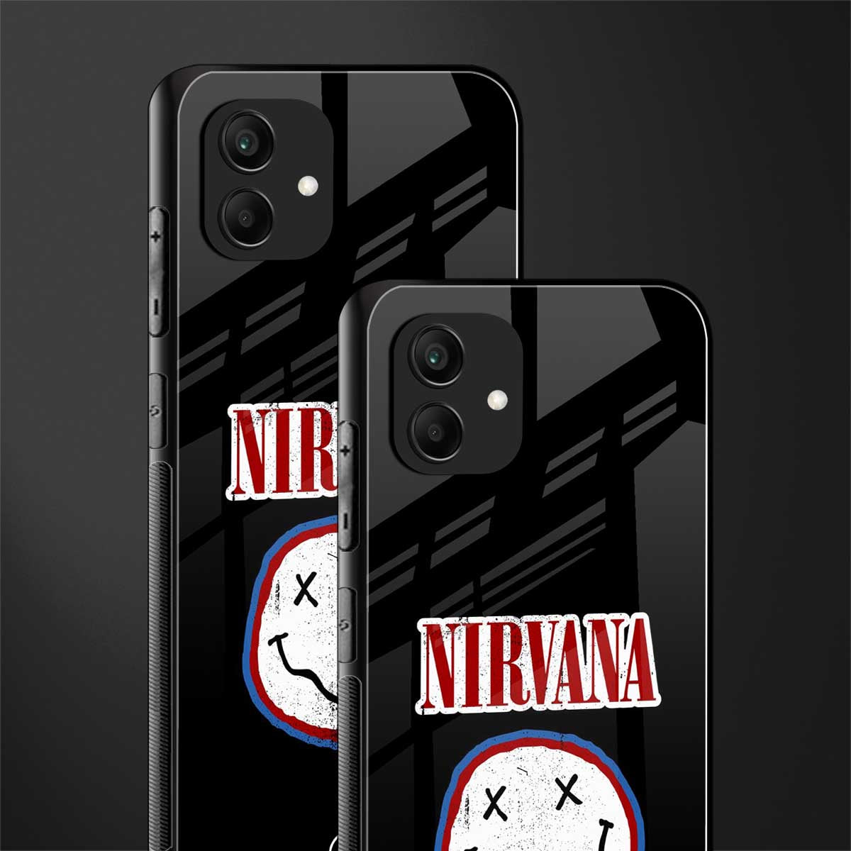 nirvana back phone cover | glass case for samsung galaxy a04